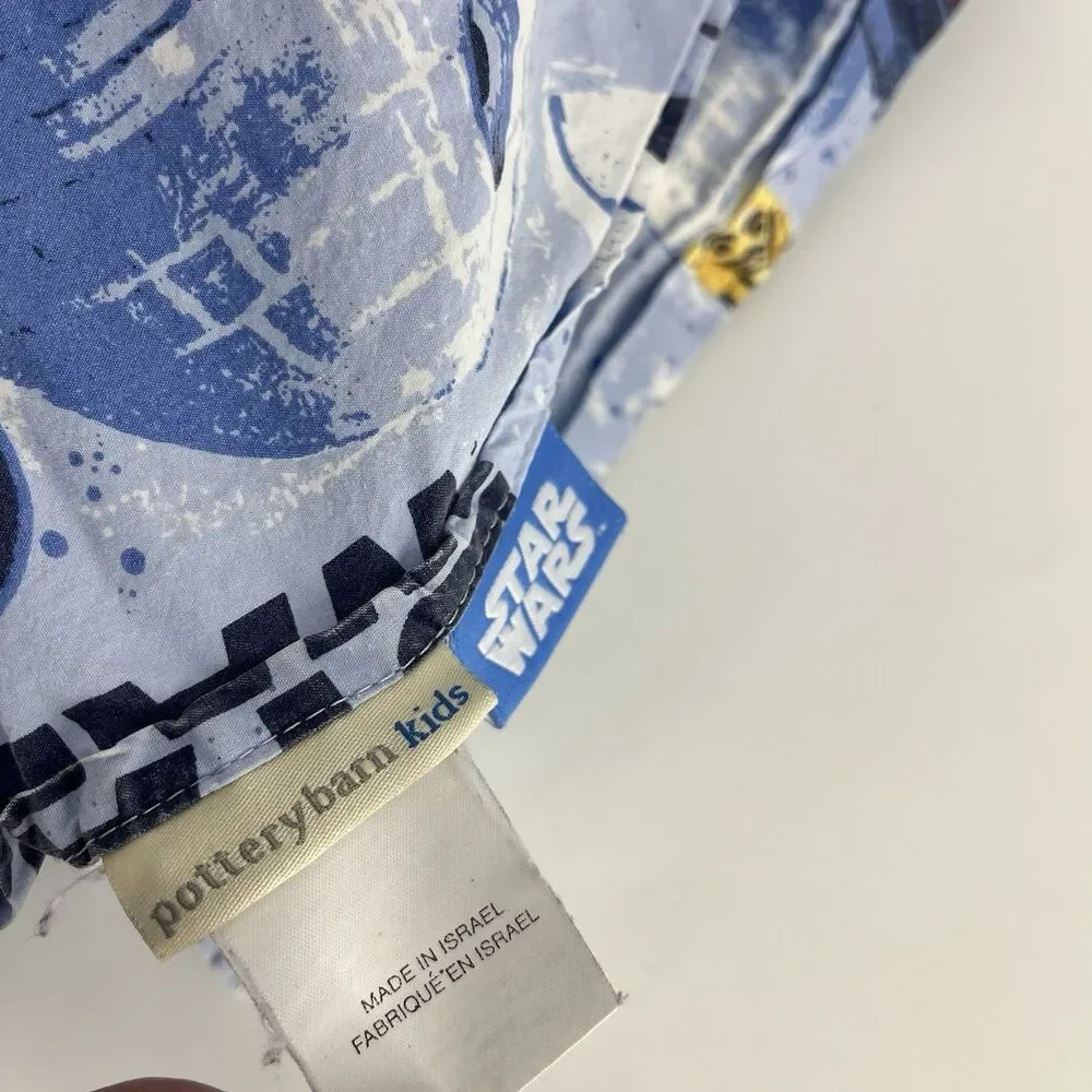 Pottery Barn Kids Cotton Star Wars Empire Strikes Back 3 pc Twin Sheet Set